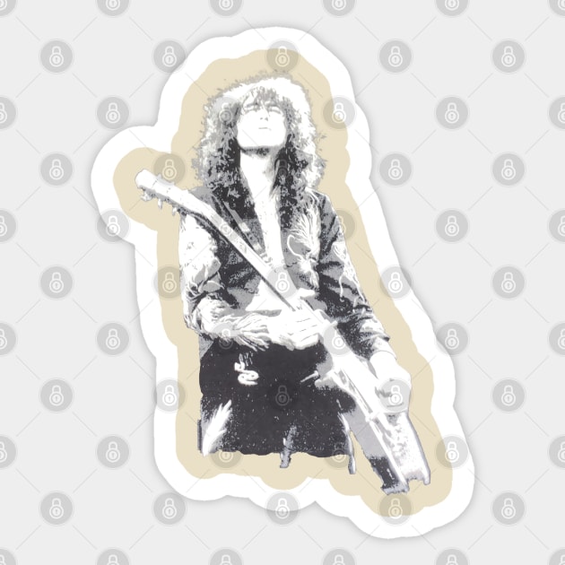 VINTAGE ART GUITAR JIMMY PAGE Sticker by LuckYA